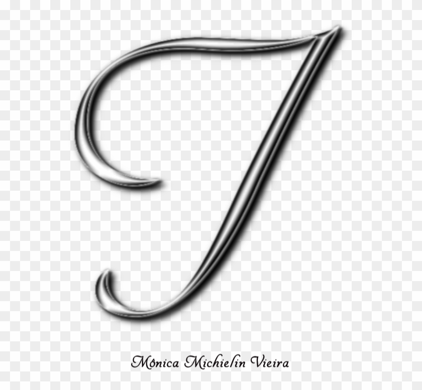 Lindo Alfabeto Cromado Cinza Em Png Para Monograma - Earrings Clipart #3683386