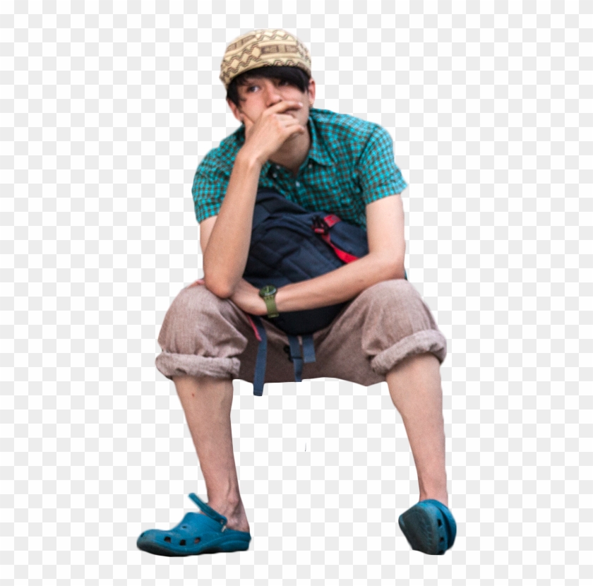 Chico Sentado Hipster Person Png, Render People, Architecture - People Hipster Png Clipart #3683685