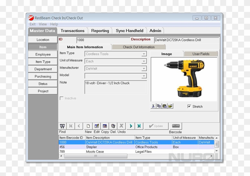 Redbeam Check In And Check Out Software - Dewalt Drill Clipart #3683802