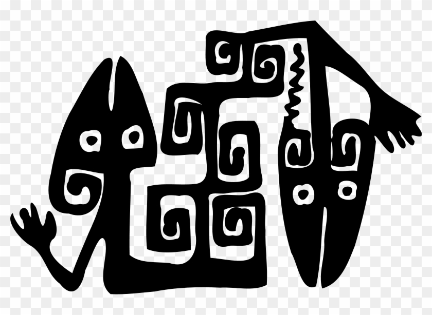 Free Vector Snake - Dibujos Precolombinos Clipart