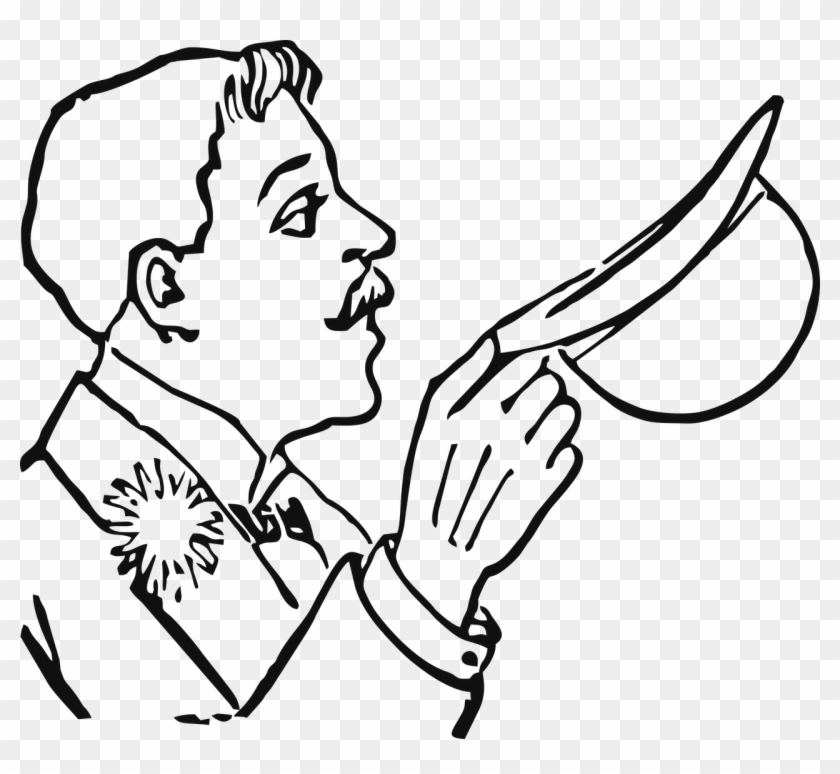 Man,face,hat,tip Hat,vector,male,free Vector Graphics - Hat Clipart #3683833