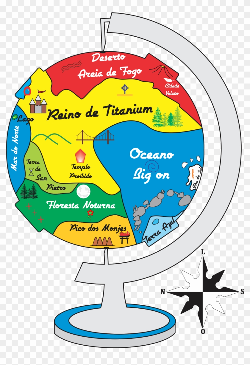 Após A Galáxia Espelhada, A Milhões De Anos Luz, Fica - Globe Clipart