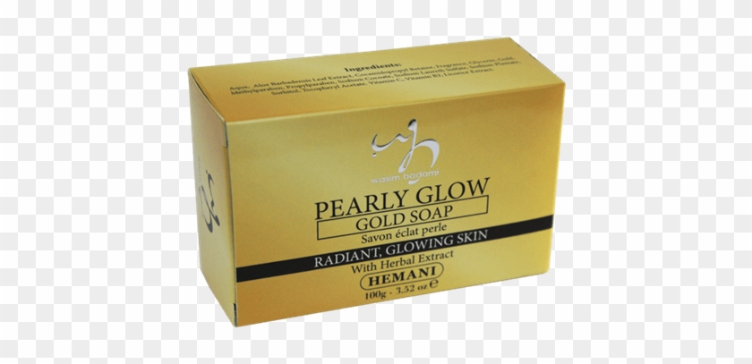 Pearly Glow Gold Soap - Box Clipart