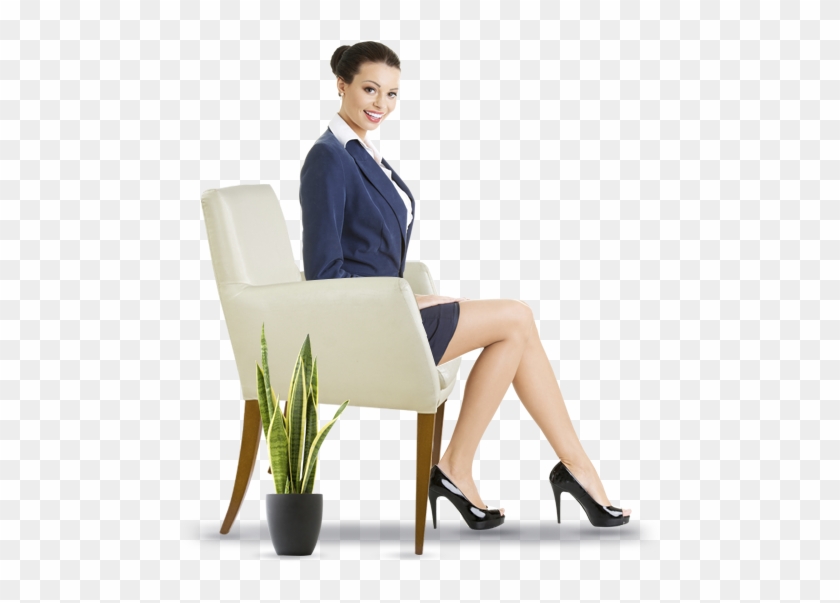 Suite Muejr - Mujer Sentada En Silla Png Clipart #3684299
