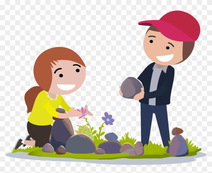 Kw Kindness Rocks - Cartoon Clipart