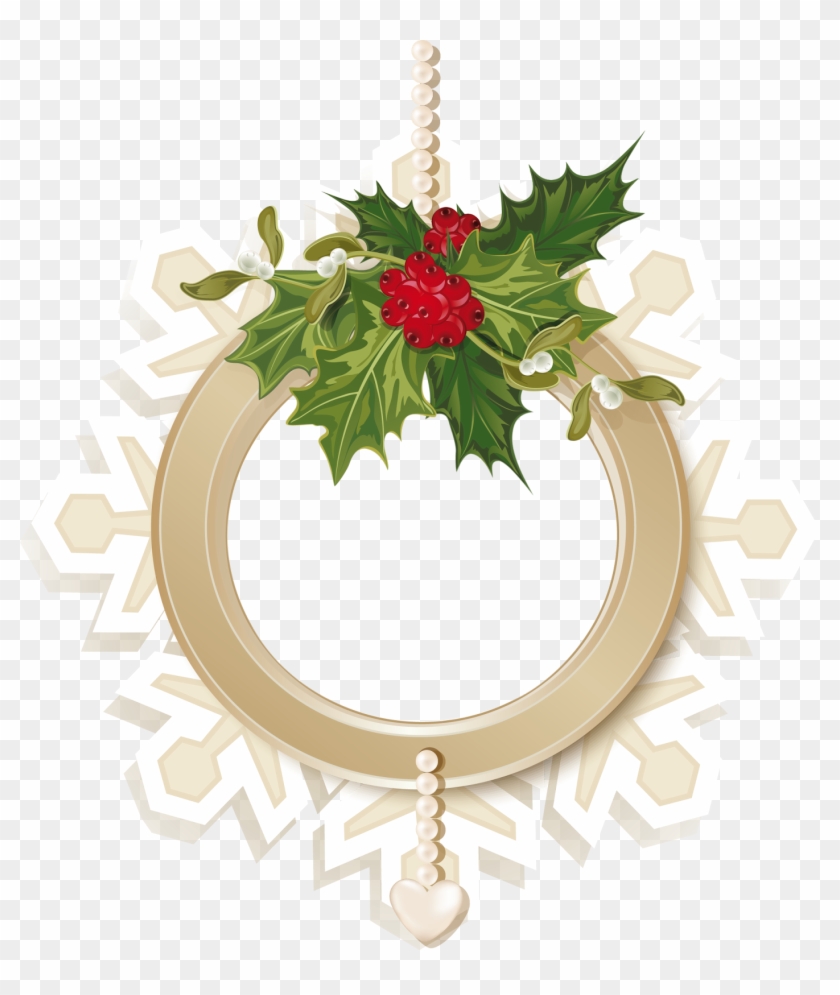 Marcos Para Fotos De Navidad - Marcos De Esferas Navideñas Clipart