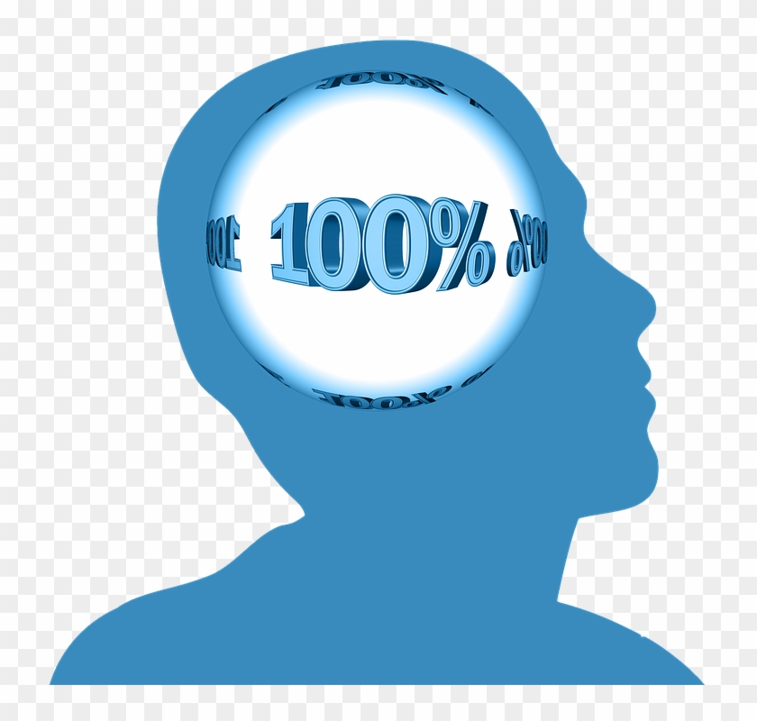 Head Circle One Hundred 100 Percent Networks - Circle Clipart