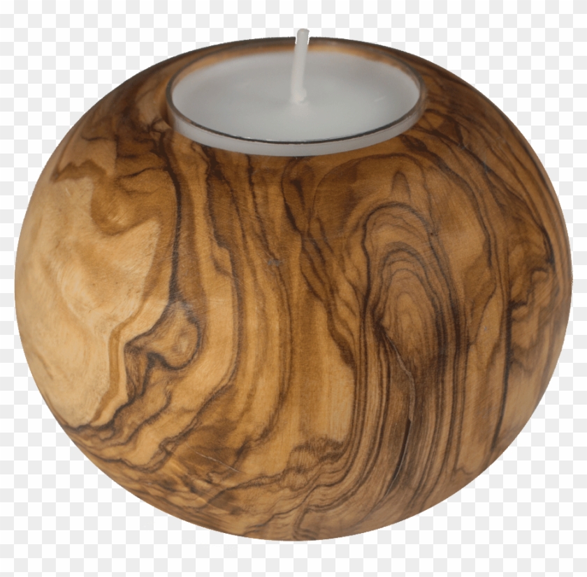 Little Angel Olive Wood Candle Holder - Olive Wood Candle Holder Clipart #3685637