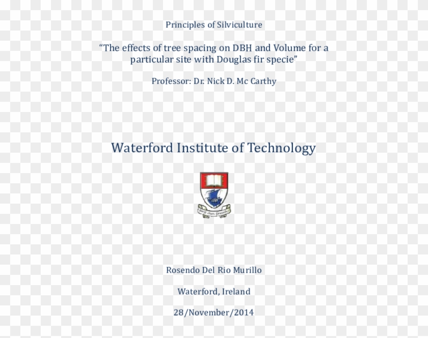 Pdf - " - Waterford Institute Of Technology Clipart