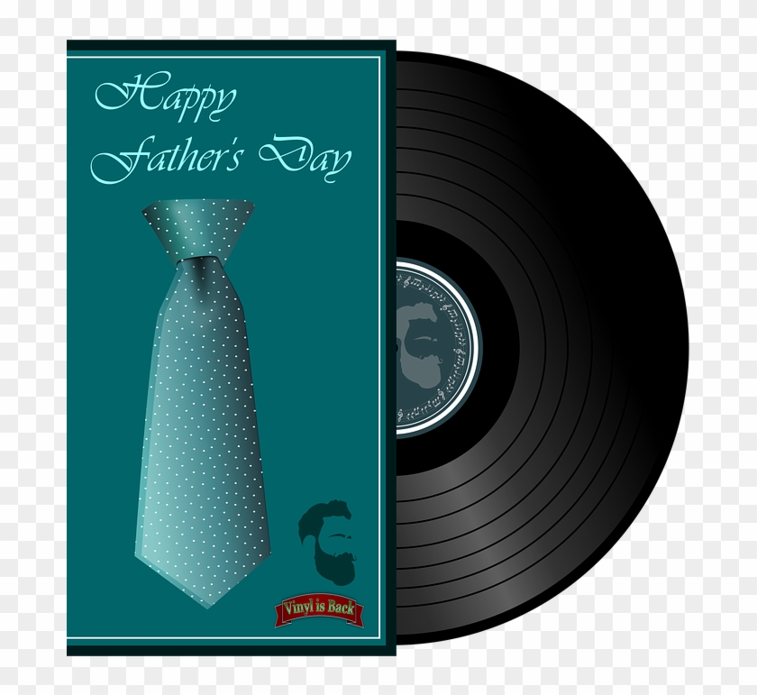 Father's Day Vinyl Music Retro Father - Cd Clipart #3685711