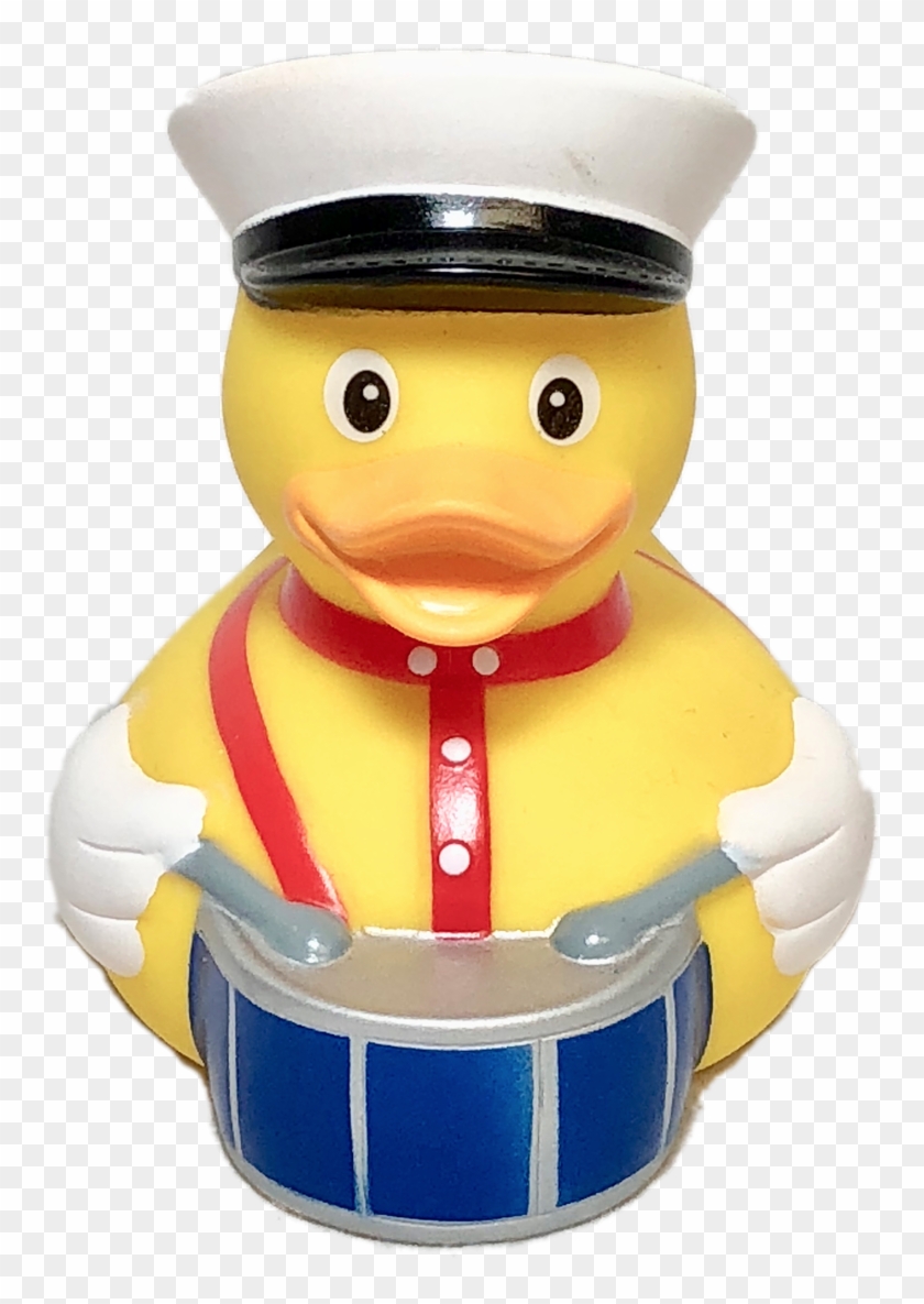 Marching Band Drummer Rubber Duck - Rubber Duck Drummer Clipart #3685822