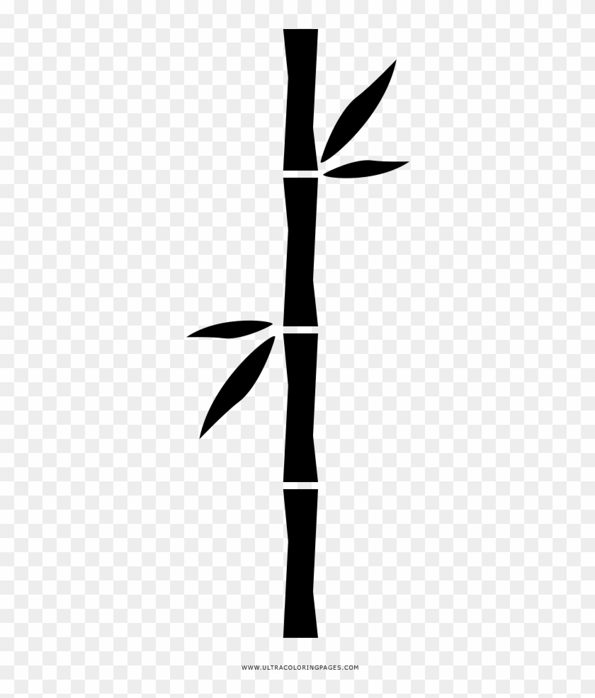 Bamboo Coloring Page - Twig Clipart #3685863
