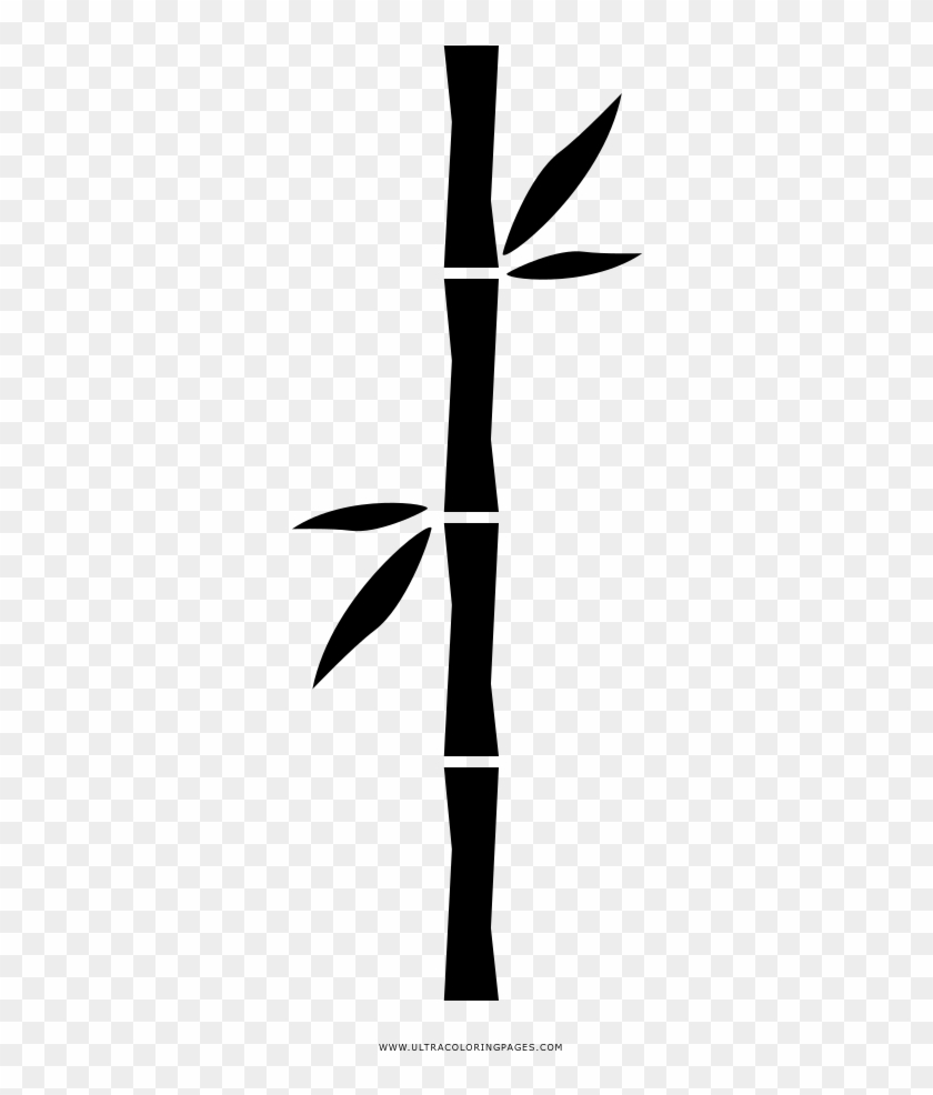 Bamboo Coloring Page - Twig Clipart