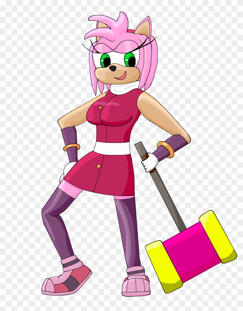 Boom Amy Rose - Cartoon Clipart