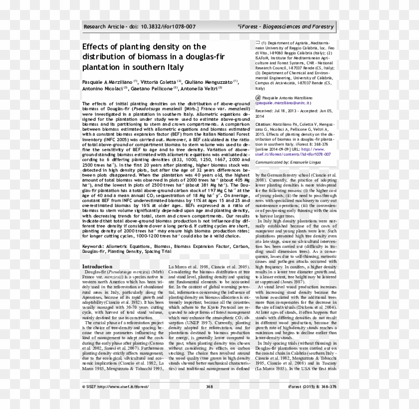 Effects Of Planting Density On The Distribution Of - (page 17) Clipart #3686110