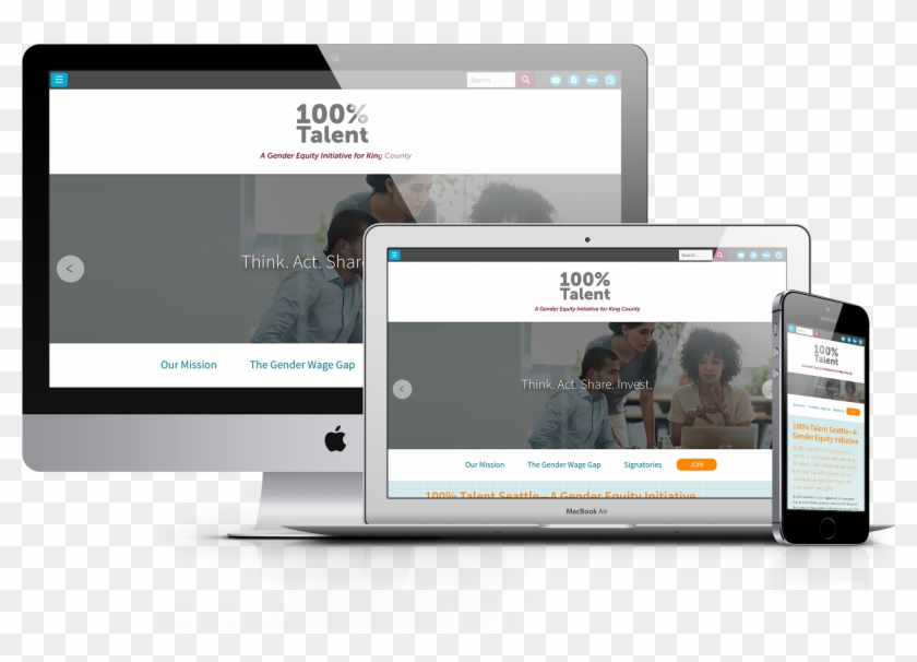 100 Percent Talent Seattle - Web Design Clipart #3686485