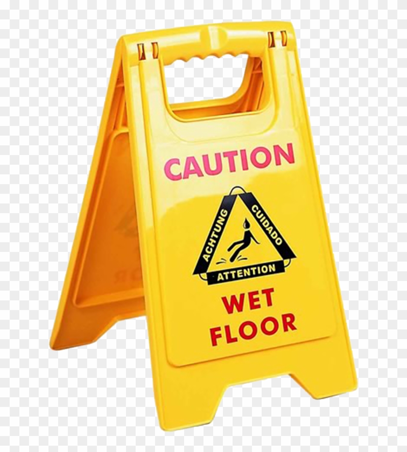 42cm Height Small Waring Sign Caution Wet Floor - Sign Clipart