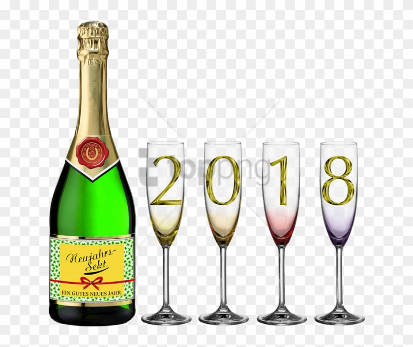 Free Png Espumante Png Image With Transparent Background - Happy New Year 2018 Images Png Clipart #3686900