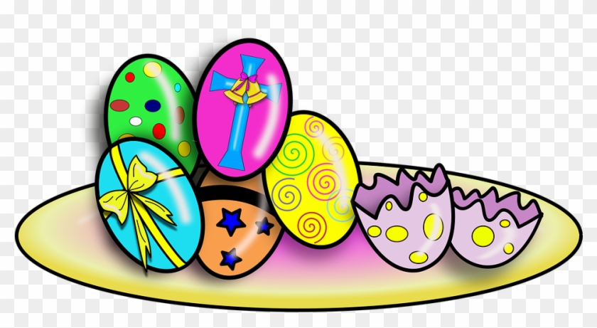 Easter Egg Color Spring Eat Happy Power Joy Clipart #3687118