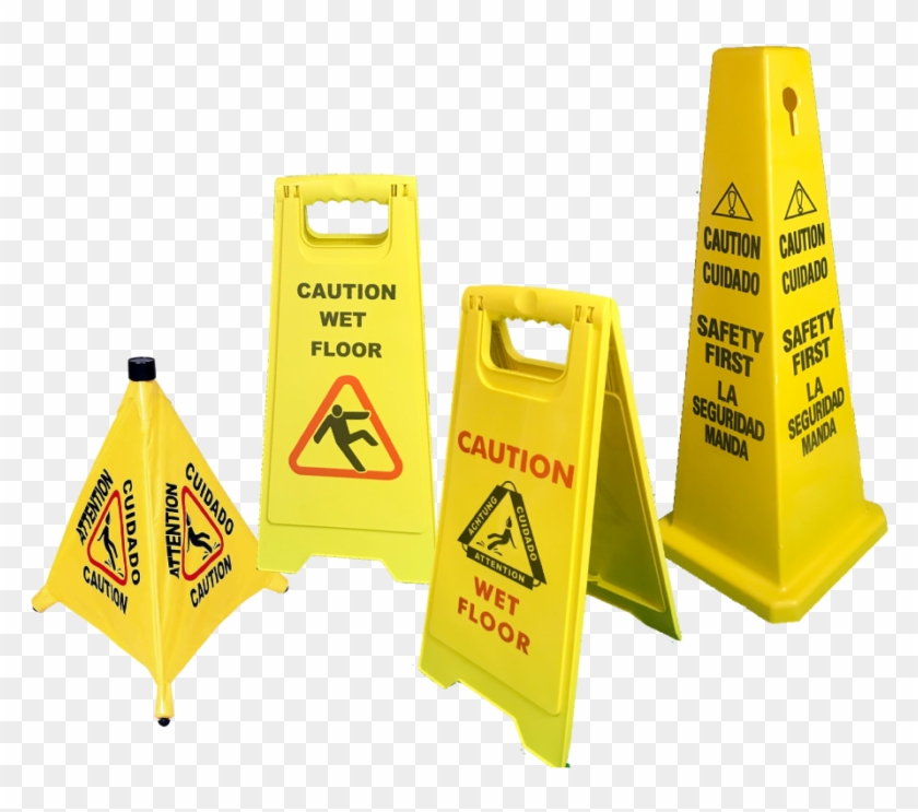 Floor Metal Signs - Triangle Clipart