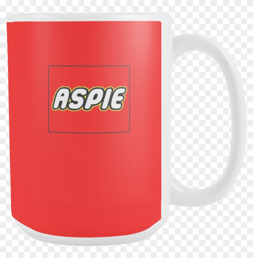 Aspie Aspergers Coffee / Cocoa / Tea 15oz Ceramic Red - Mug Clipart #3687569
