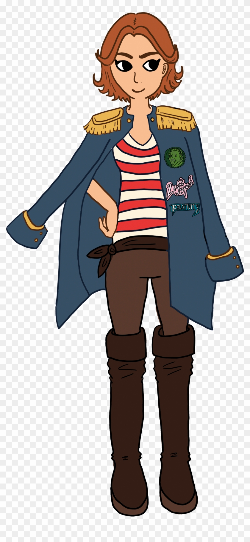 Headset Captain Maja Einstein - Cartoon Clipart