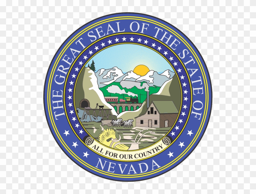 Nevada State Seal Vector - State Of Nevada Seal Png Clipart #3687708