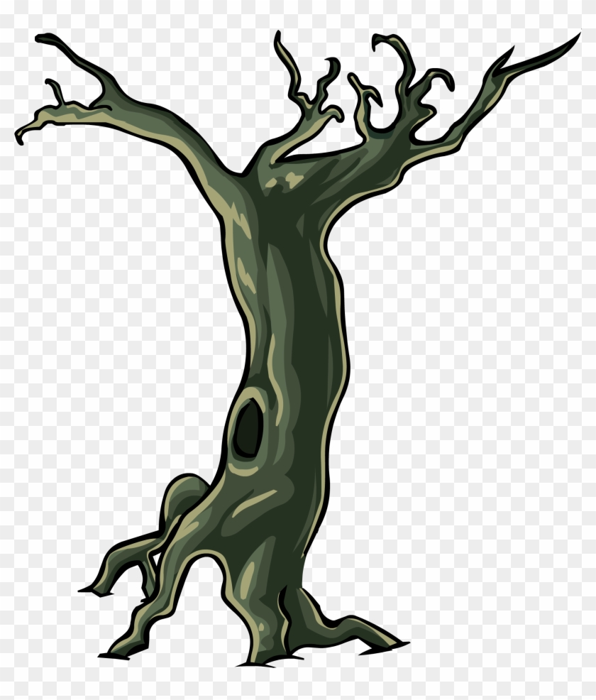 Club Penguin Tree - Club Penguin Halloween Tree Clipart