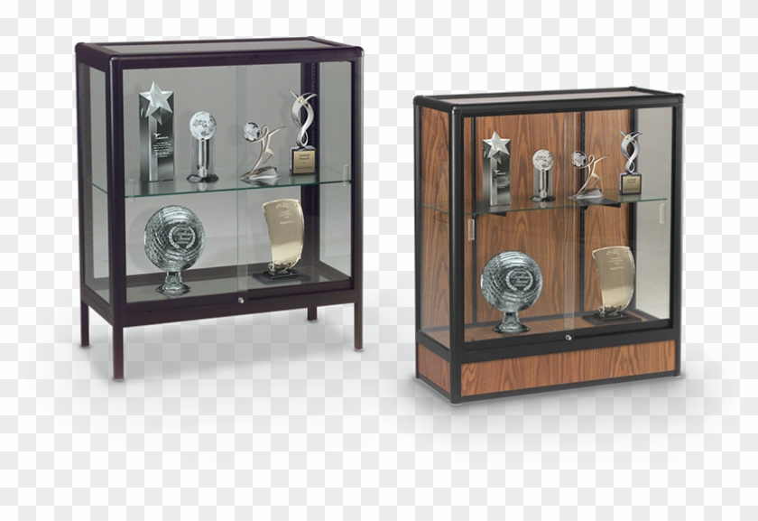 Counter Height Display Case 09 W-props Copy - Closed Display Clipart