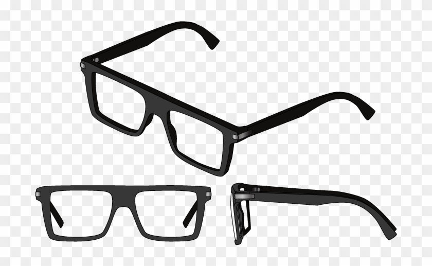 Although They Are Quite Similar To Wayfarers And Squares, - Straight Line Eyeglasses Clipart #3688733