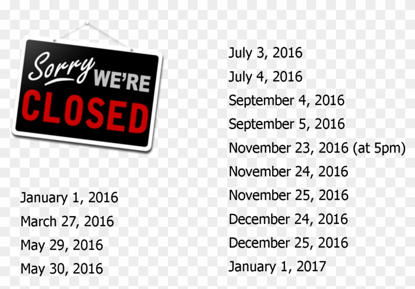 Closed For Business Clipart