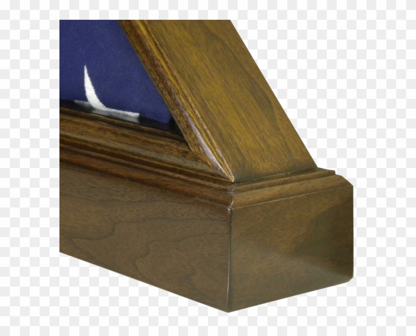 Double View Walnut Flag Display Case - Plywood Clipart