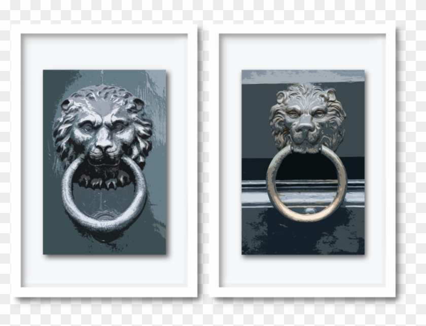Dav#pearce Lion Door Knocker , Png Download - Door Clipart #3689268
