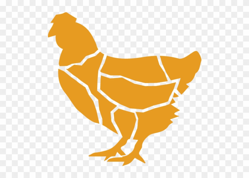 Chicken Whole - Gold Chicken Clip Art - Png Download #3689381