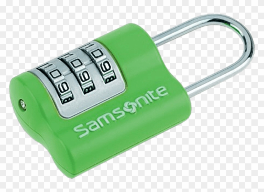 Triple 3 Combination Lock Green - Навесной Замок С Кодом Clipart