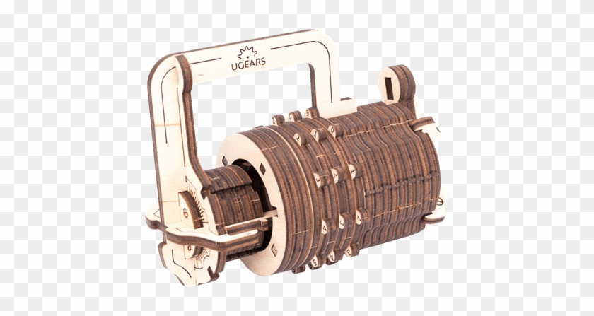 Combination Lock Construction Kit - Механический Конструктор Из Дерева Clipart #3690655