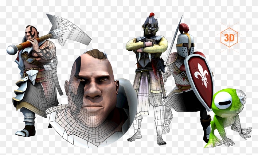 3d Modelling & Animation - 3d Cartoon Characters Png Clipart