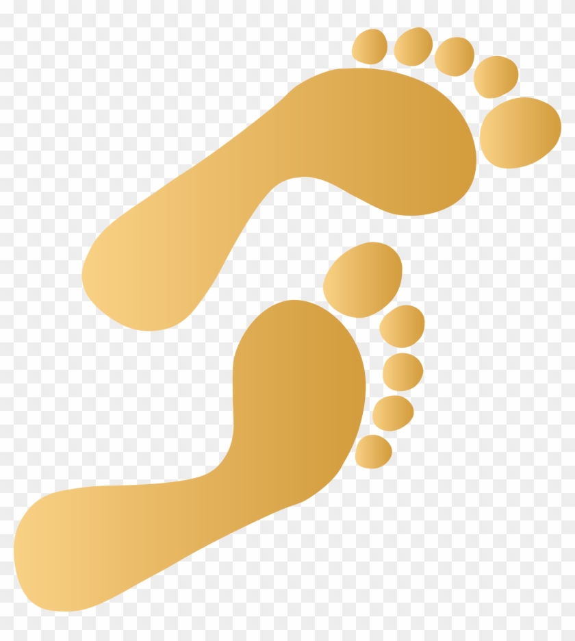 Footprints In The Sand Clipart At Getdrawings - Clip Art Footprint In Sand - Png Download