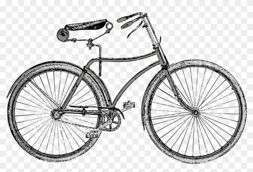 Download Bicycle Vintage Bike Retro Wheels Vintage Bicycle Black And White Clipart Of Cycle Png Download 3691859 Pikpng