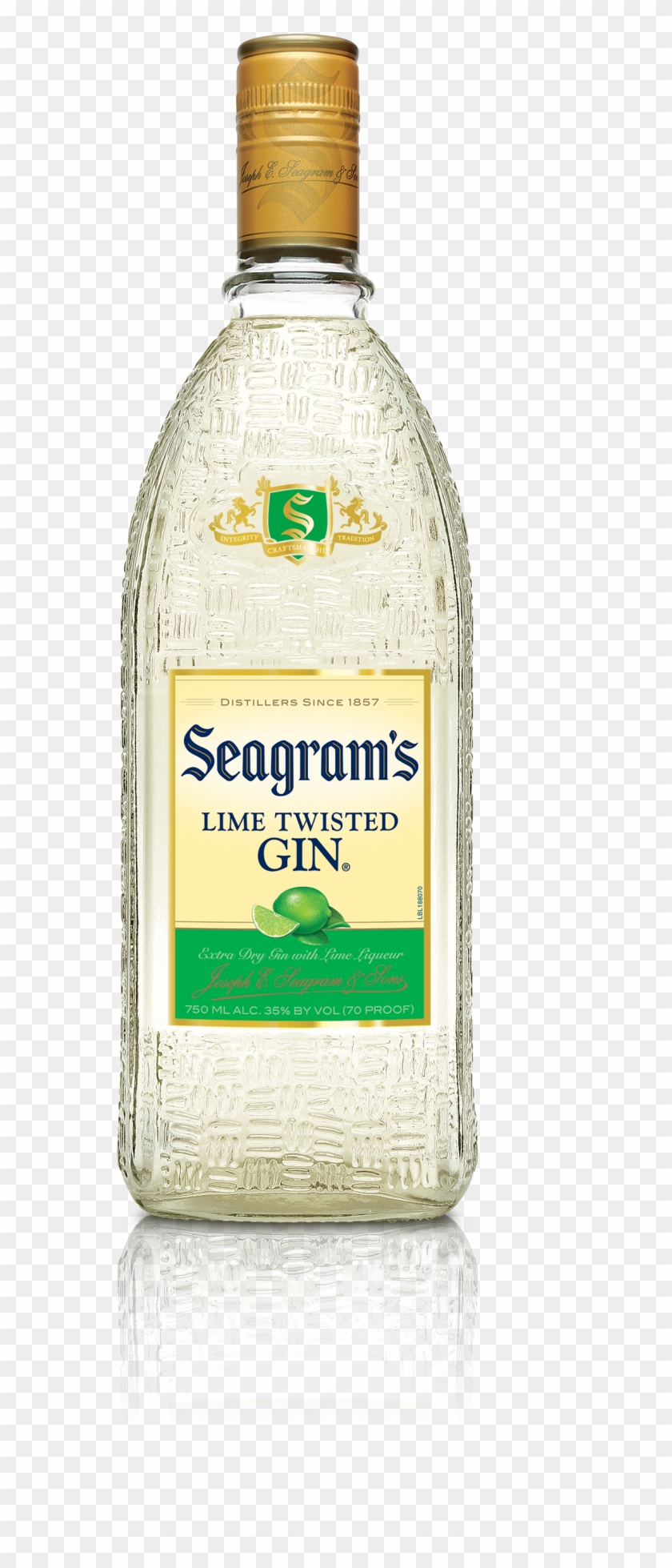 Seagram's Gin Usa Twisted Lime 750ml Bottle - Seagram's Lime Twisted Gin 375ml Clipart #3691890