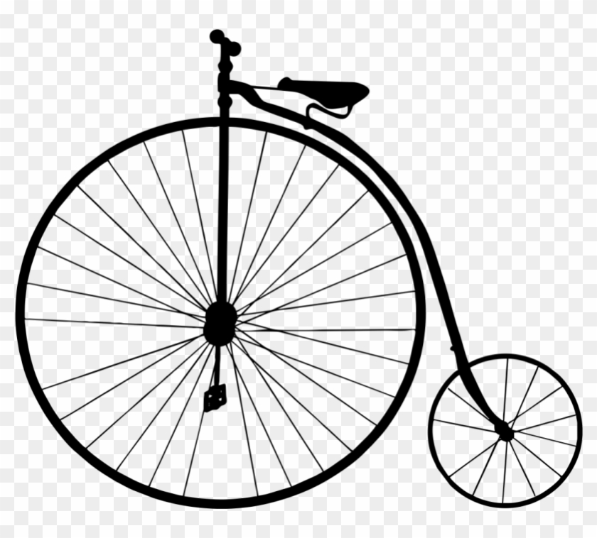 Vinilo Decorativo Bicicleta Retro Old Bicycle, Free - Bicycle Clip Art - Png Download #3691893