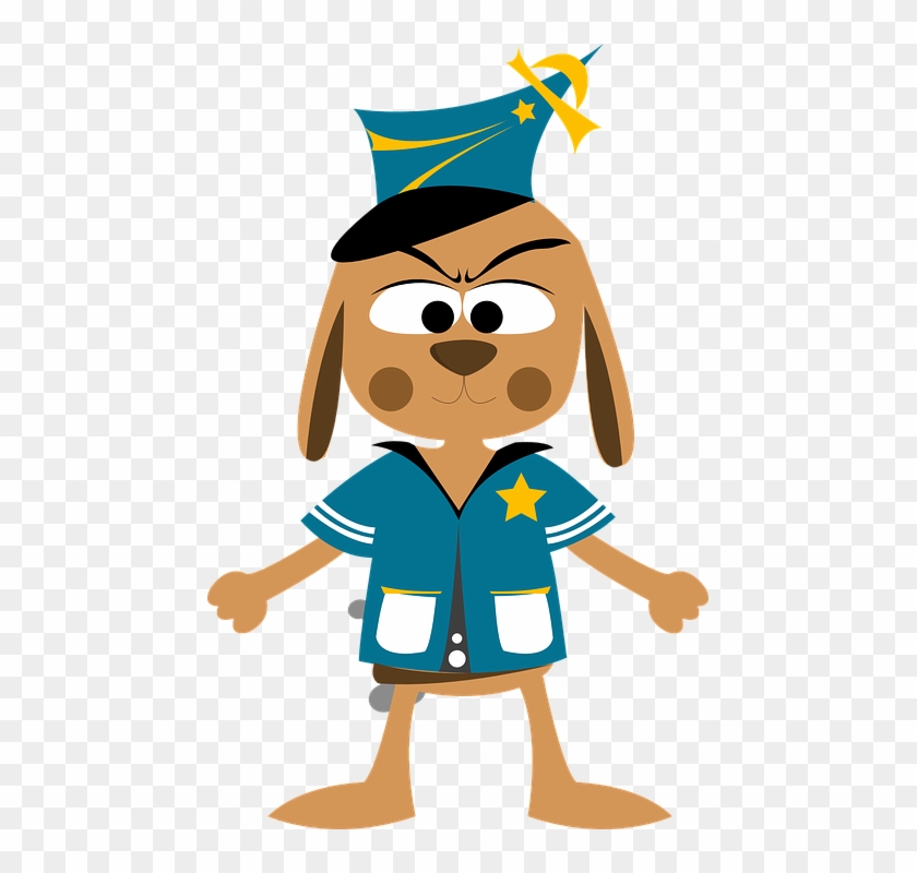Police Dog Dog Police Uniform Animal Character - Police Dog Clipart - Png Download #3692056