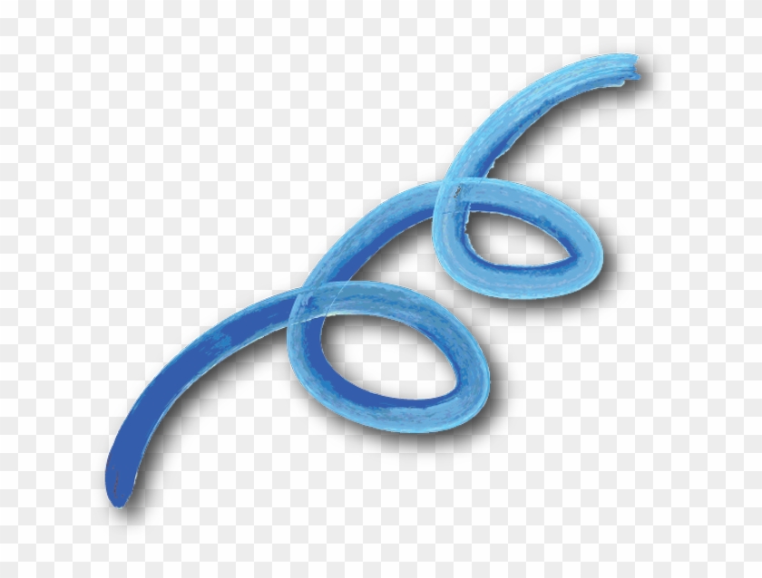 Red Streamer - Electric Blue Clipart #3692123