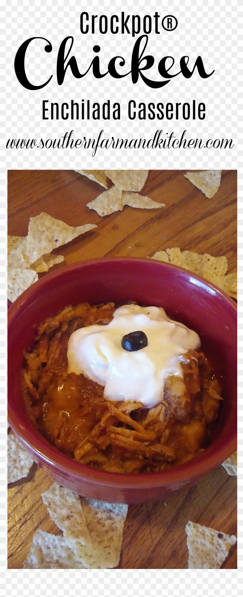Crocpot Chicken Enchilada Casserole Click For Recipe - Chocolate Clipart #3692252