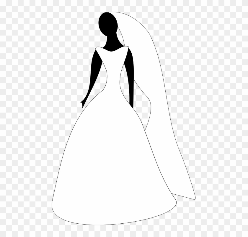 Traje Nupcial Vestido De Novia Novia Vestido - Vestido Novia Vector Png Clipart #3692593