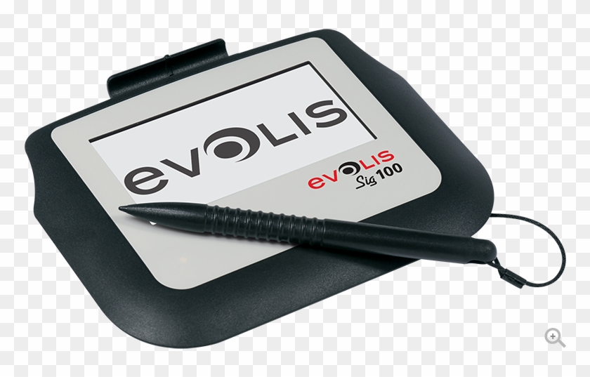 Compact Lcd Signature Pad - Evolis Signature Pad Sig100 Clipart #3692714