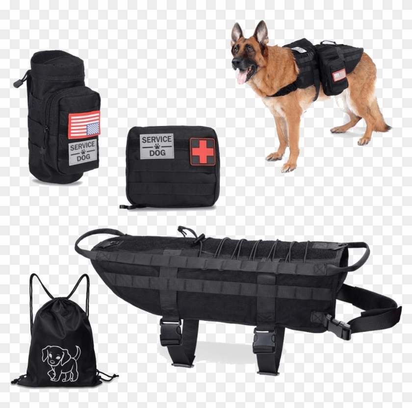 Gobag Dog - Tactical Dog Backpack Clipart #3692795