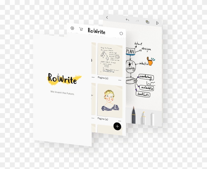 Rowrite App - Graphic Design Clipart