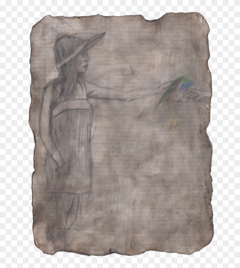 I Took The Drawing Outside And Burned The Edges - Sketch Clipart #3693086