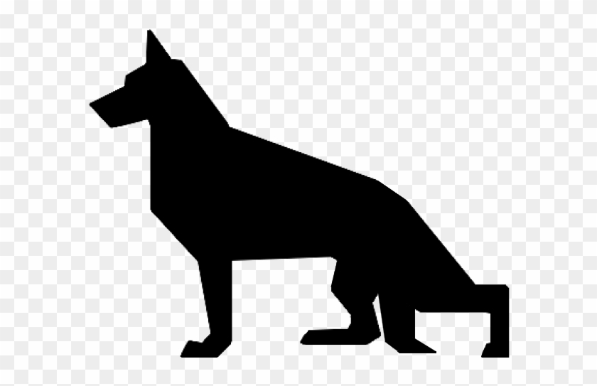German Shepherd Silhouette Clip Art At Getdrawings - Dog Yawns - Png Download